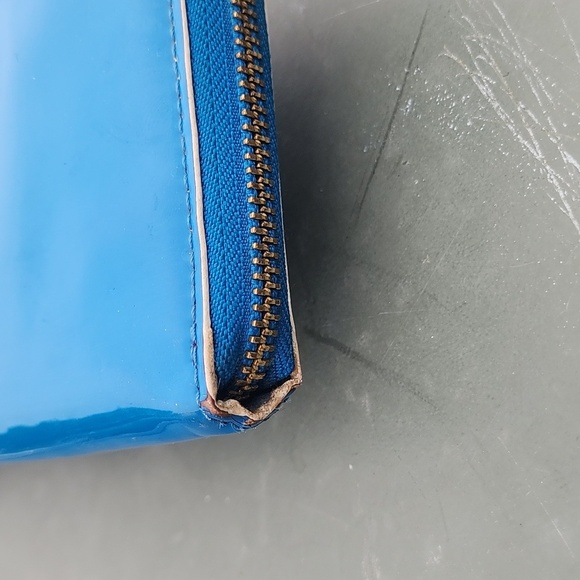 Kate Spade Blue Patent Leather wallet - Picture 14 of 15